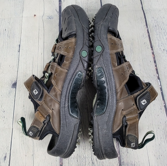 FOOTJOY | 45624 GreenJoys closed toe adjustable strap cleat sandal golf shoes - Picture 2 of 7